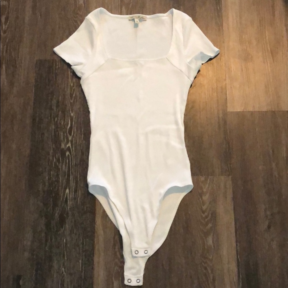 Express One Eleven Ribbed Bodysuit